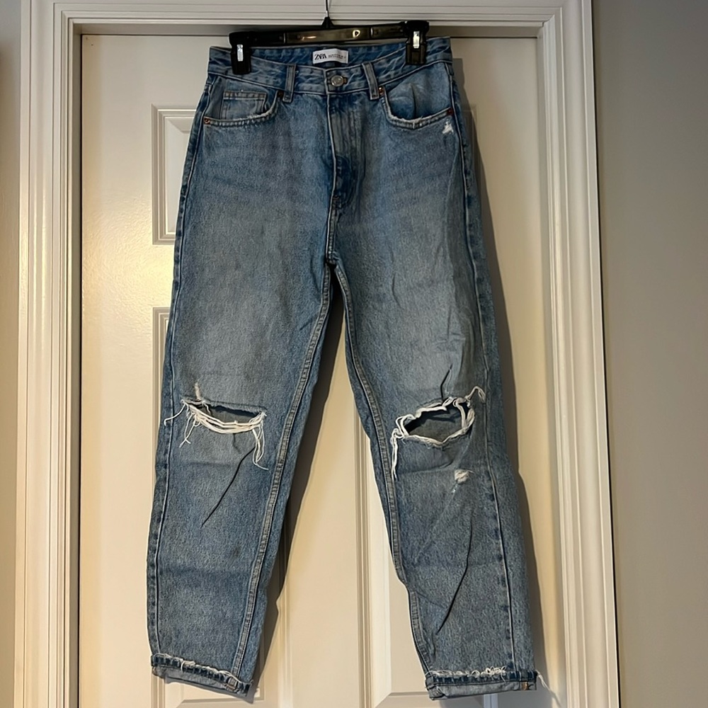 Zara High Waisted Mom Jean